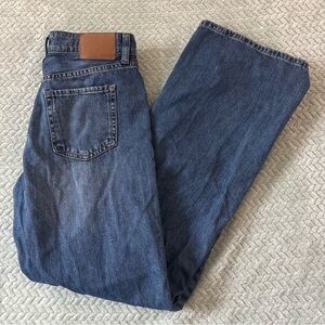 Aeropostale High Rise Wide Leg Blue Jeans Y2K Denim Summer Basics Casual Relaxed